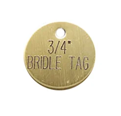 DOVER DROPSHIP 3/4'' Round Bridle & Accessory Tag- Nameplates