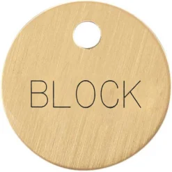 DOVER DROPSHIP 1'' Round Bridle & Accessory Tag- Nameplates