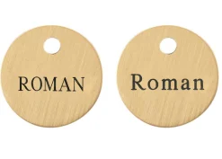 DOVER DROPSHIP 1'' Round Bridle & Accessory Tag- Nameplates