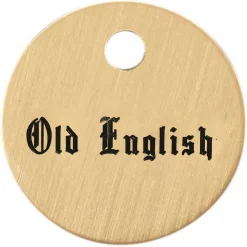 DOVER DROPSHIP 1'' Round Bridle & Accessory Tag- Nameplates