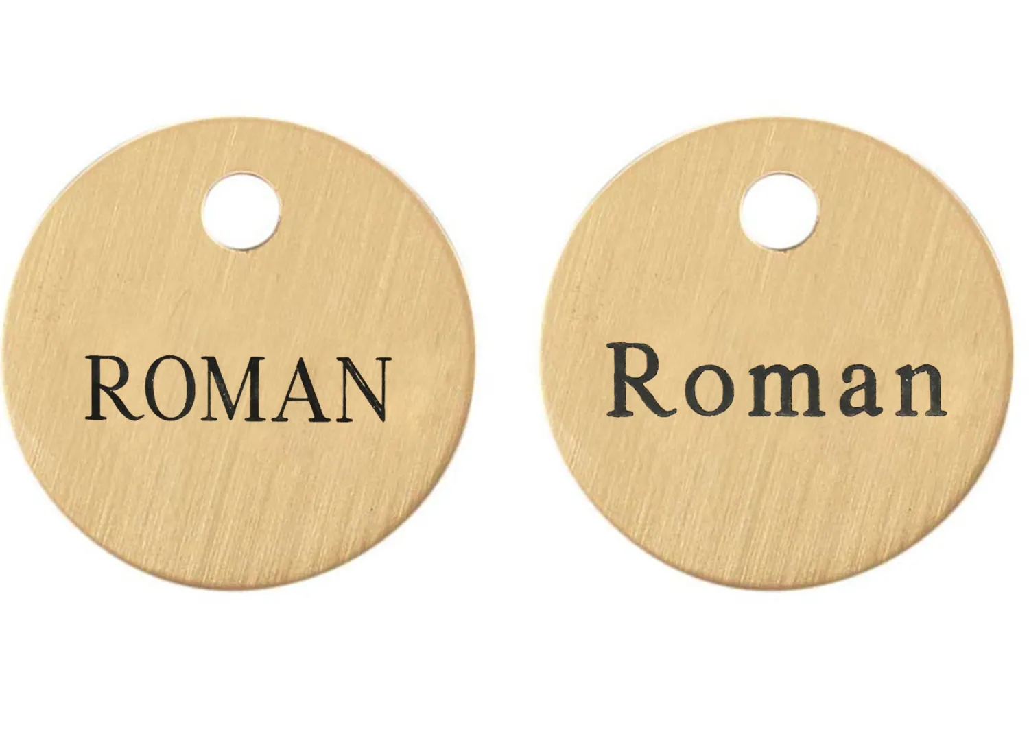 DOVER DROPSHIP 1'' Round Halter Tag- Nameplates