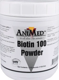 ANIMAL HEALTH INT AniMed™ Biotin 100 Powder - 2.5 lb- Horse Supplements