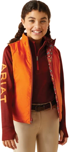 ARIAT-APPAREL Ariat® Kids’ Bella Reversible Insulated Vest-Kids Kids' Outerwear|Kids' Casual Riding Clothes