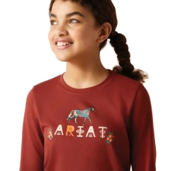ARIAT-APPAREL Ariat® Kids’ Blossom Pony Tee-Kids Kids' Casual Riding Clothes