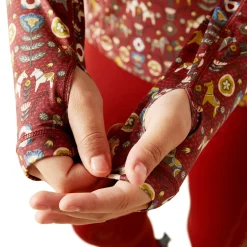 ARIAT-APPAREL Ariat® Kids’ Lowell Quarter-Zip Print Base Layer 2.0-Kids Kids' Casual Riding Clothes