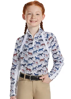 ARIAT-APPAREL Ariat® Kids’ Print Sunstopper Shirt 3.0-Kids Kids' Casual Riding Clothes
