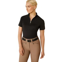 ARIAT-APPAREL Ariat® Ladies’ Soquel Quarter-Zip Short Sleeve Shirt- Short Sleeve Shirts