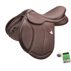 SADDLERY BRANDS INTL Bates Caprilli Close Contact+ Saddle with Extended Flap and Luxe Leather- English Saddles
