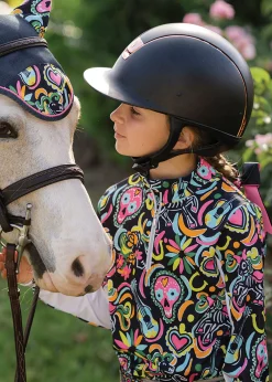 BELLE AND BOW EQSTRN Belle & Bow Equestrian Children’s Long Sleeve Sun Shirt-Kids Kids' Casual Riding Clothes