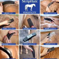 RJ MATTHEWS Betty’s Best StripHair® Gentle Groomer™- Bathing Tools|Brushes & Hoof Picks