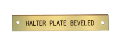 DOVER DROPSHIP Beveled Edge Halter Nameplate - 1 or 2 lines- Nameplates