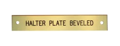 DOVER DROPSHIP Beveled Edge Halter Nameplate - 3 lines- Nameplates
