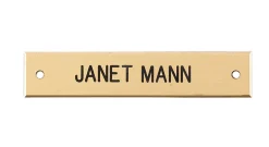 DOVER DROPSHIP Beveled Edge Saddle Nameplate- Nameplates