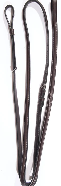 KL SELECT Black Oak Round-Raised Fancy-Stitched Standing Martingale- Martingales & Breastplates