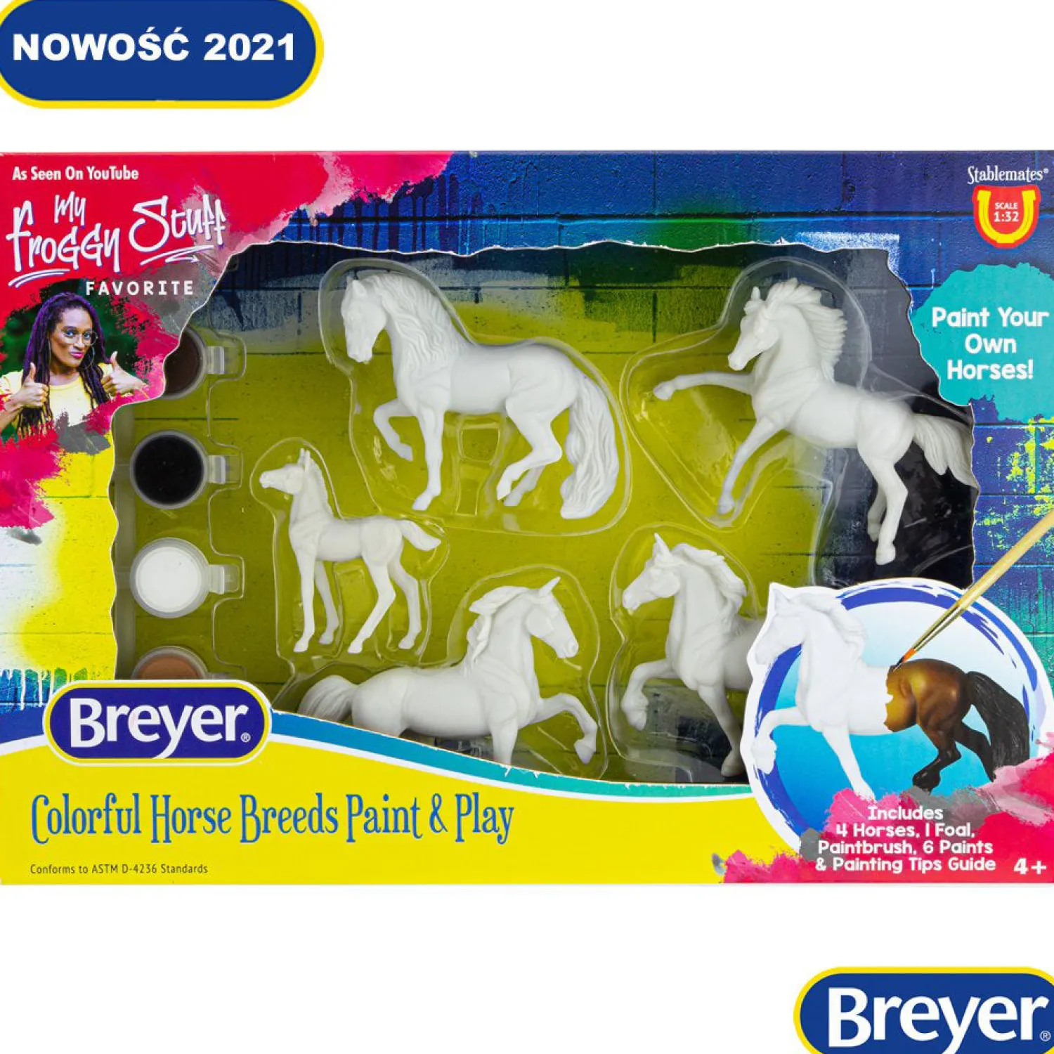 REEVES INTERNATIONAL Breyer® Colorful Breeds Paint & Play-Kids Gifts|Breyer Horses