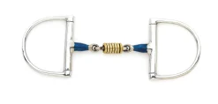 ERS Centaur® Blue Steel Double-Jointed Disc Hunter D-Ring Bit- English Horse Bits