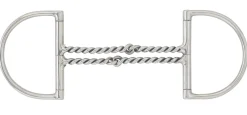 ERS Centaur® Curved Double Twisted Wire Hunter D-Ring Bit- English Horse Bits