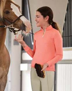 KIRSCH CoolBlast® 100 Kids’ Colleen Long Sleeve Shirt-Kids Kids' Casual Riding Clothes