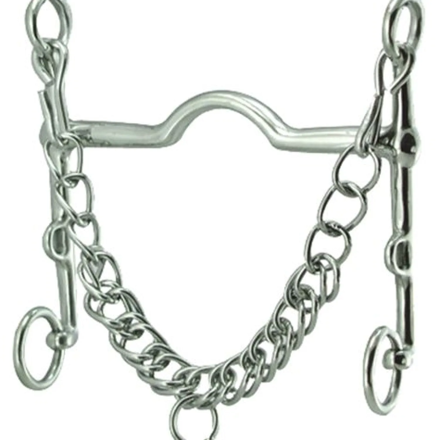 INTREPID INTL Coronet Thin Wide Port Curb Weymouth Bit- English Horse Bits