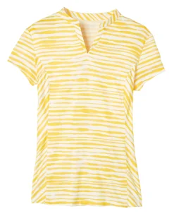 KIRSCH Dover Saddlery® Ladies’ Notch-V Stripe Short Sleeve Shirt- Short Sleeve Shirts