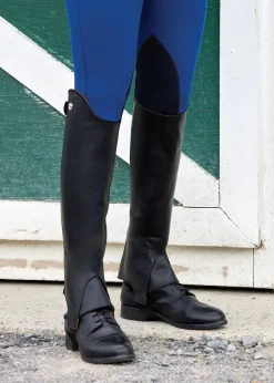 TEXT HORSE DS Ladies’ Perfect Profile Leather Half Chaps- Half Chaps