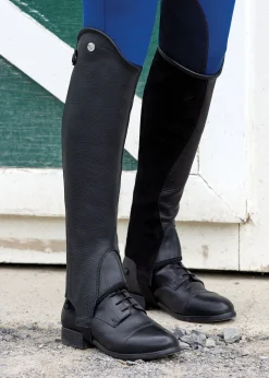 TEXT HORSE DS Ladies’ Stay Tight Leather Half Chaps- Half Chaps