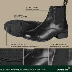 WEATHERBEETA Dublin® Ladies’ Foundation Zip Paddock Boots II-Women Women's Paddock Boots