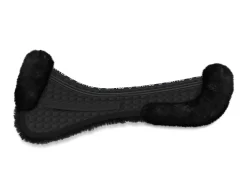 WORLD EQUSTRN BRNDS E.A. Mattes Dressage Correction Half Pad with Rear Trim & Pockets for Shims- Half Pads|Dressage Pads