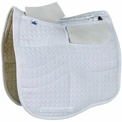 WORLD EQUSTRN BRNDS E.A. Mattes Dressage EuroFit Quilt Only Correction Pad with Pockets for Shims- Close Contact Saddle Pads