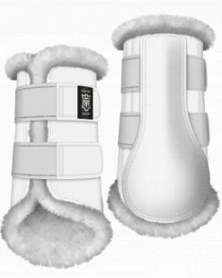 WORLD EQUSTRN BRNDS E.A. Mattes Front Sheepskin Boots- Horse Boots