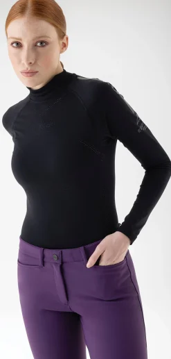EQUILINE AMERICA Equiline Ladies’ Crasem Seamless Long Sleeve Shirt- Long Sleeve Tops