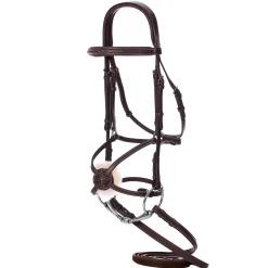 EQUINAVIA Valkyrie Fancy-Stitched Figure-8 Bridle & Reins- English Bridles