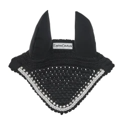 JPC EQUESTRIAN Equine Couture™ Fly Bonnet with Piping and Crystals- Ear Bonnets|Ear Bonnets
