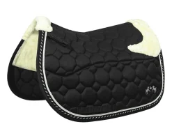 JPC EQUESTRIAN Equine Couture™ Luxe All-Purpose Pad with Faux-Mink Fur- Close Contact Saddle Pads
