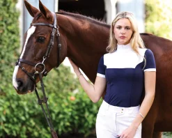 EQUISITE Genevieve Short-Sleeve Show Shirt- Show Shirts