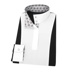 ESSEX CLASSICS Girls’ Luna Performance Long Sleeve Show Shirt-Kids Kids' Show Shirts|Show Shirts