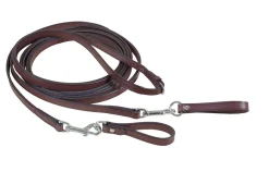 TORY LEATHER Extra Long Leather Draw Reins- Lunging & Training Equipment