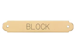 DOVER DROPSHIP Fancy Halter Nameplate - 3 lines- Nameplates