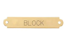 DOVER DROPSHIP Fancy Saddle Nameplate- Nameplates