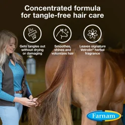 ANIMAL HEALTH INT Farnam® Vetrolin Detangler- Coat, Mane & Tail Care