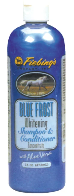 ANIMAL HEALTH INT Fiebing's Blue Frost Whitening Shampoo- Coat, Mane & Tail Care