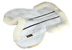 FLEECEWORKS ™ FXK Technology Classic Sheepskin Half Pad with Rolled Edges- Half Pads