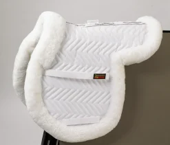 FLEECEWORKS ™ Show Hunter Sheepskin Trim Pad with Perfect Balance Technology- Close Contact Saddle Pads