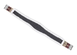 INT RIDING HELMET Flex Rider® Comfort Flo™ All-Purpose Nonslip Neoprene Girth with White Fleece Edge- Girths & Accessories