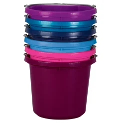 BRADLEY CALDWELL Fortiflex® 20-Quart FlatBack Bucket - Colors- Buy More Save More!|Feed & Water Buckets