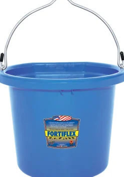 BRADLEY CALDWELL Fortiflex® 20-Quart FlatBack Bucket - Colors- Buy More Save More!|Feed & Water Buckets