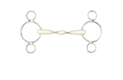 ERS Happy Mouth Bits® Double-Jointed 2-Ring Elevator Bit- English Horse Bits