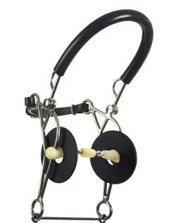 ERS Happy Mouth Double-Jointed Hackamore Bit- English Horse Bits