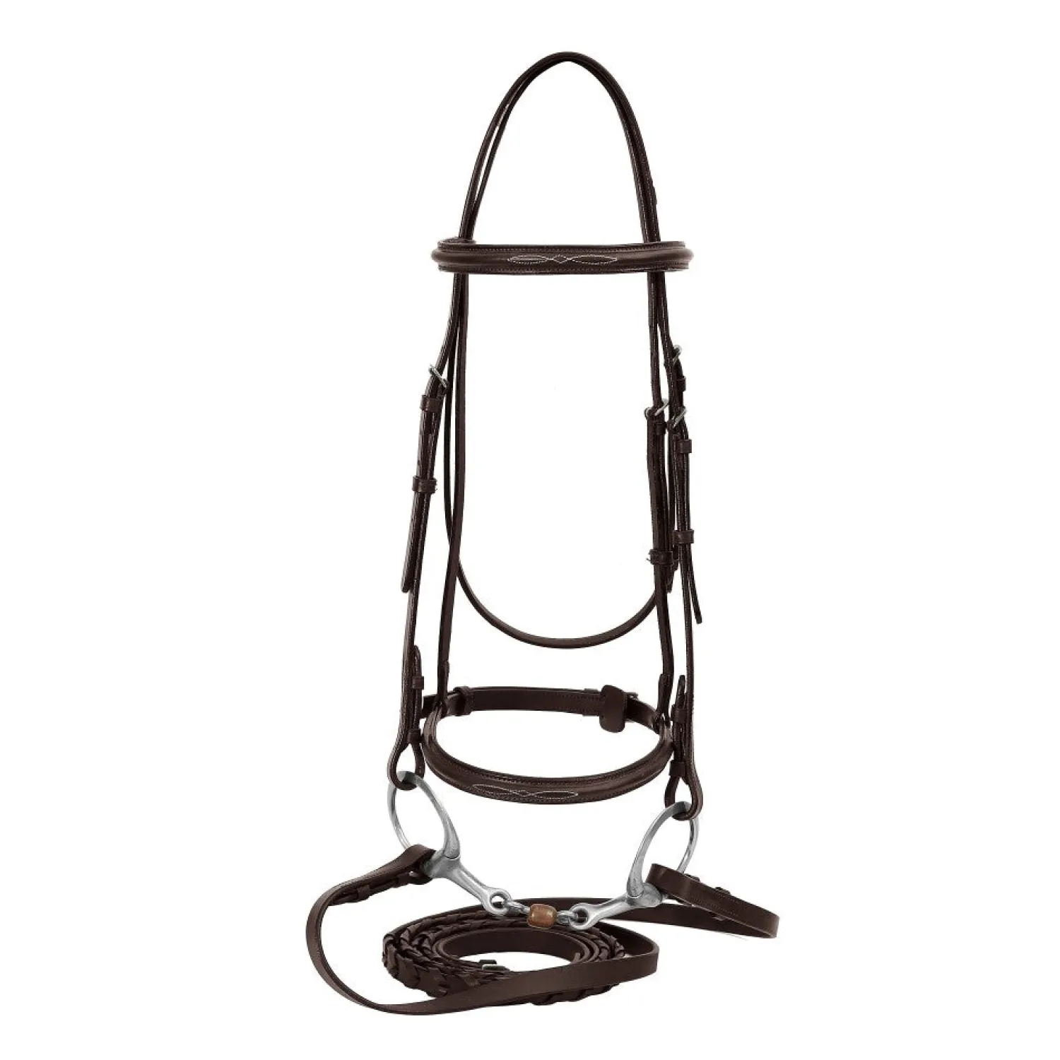 JPC EQUESTRIAN HDR Advantage Fancy Raised Snaffle Bridle with Laced Reins- English Bridles