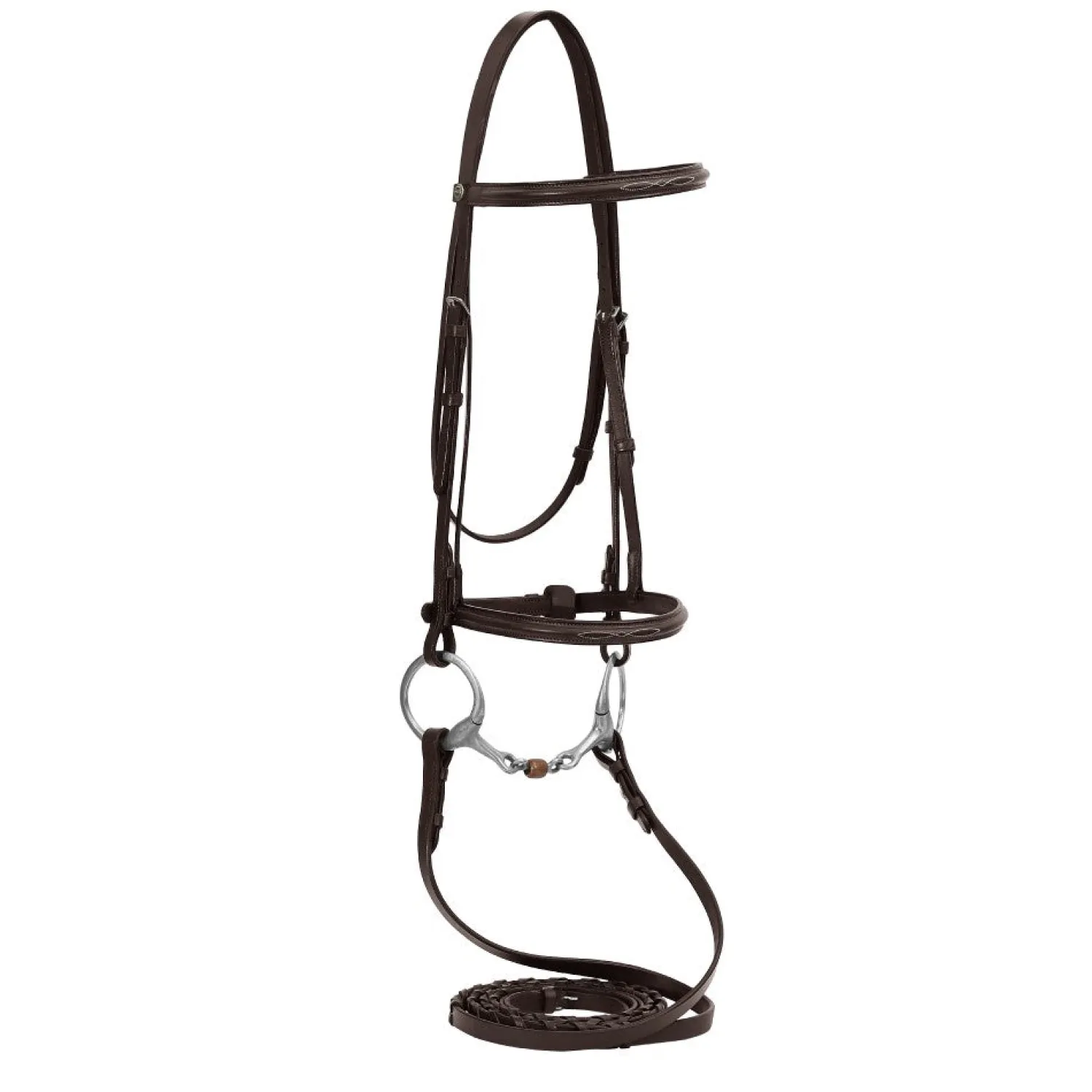 JPC EQUESTRIAN HDR Advantage Fancy Raised Snaffle Bridle with Laced Reins- English Bridles